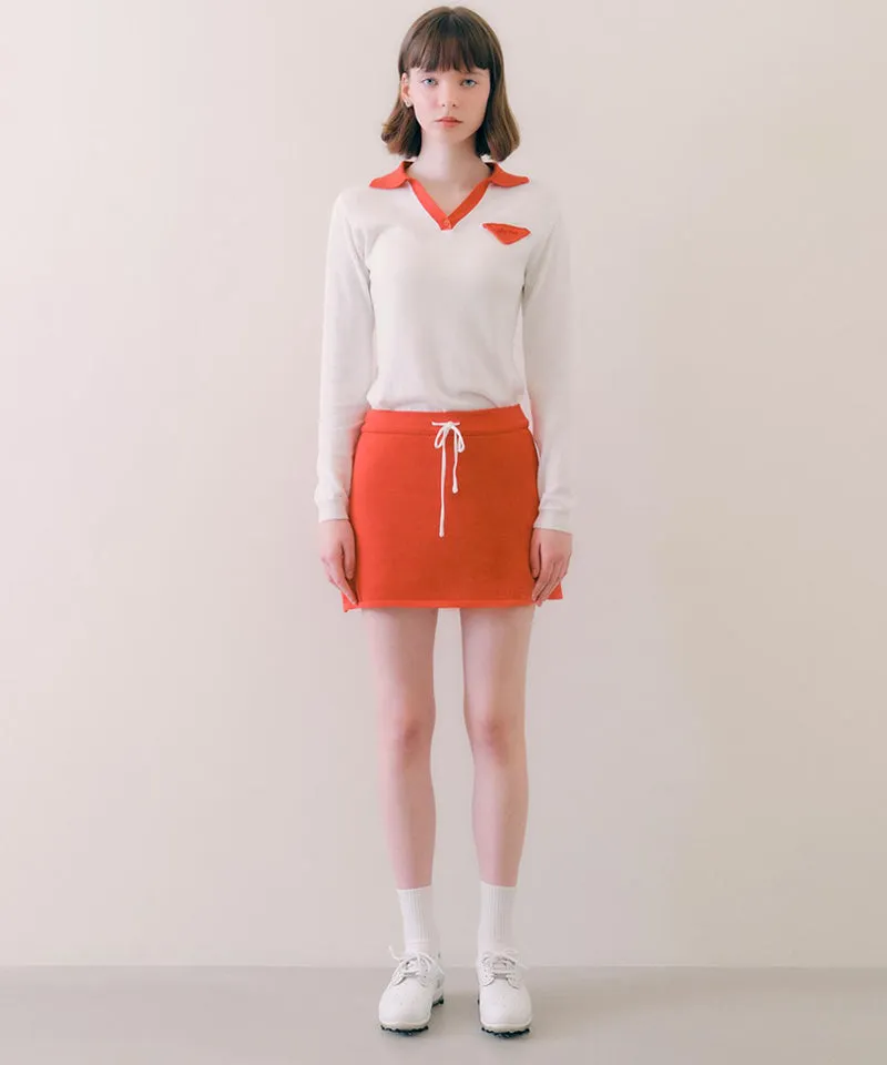 PIV'VEE Knit Mini A Skirt