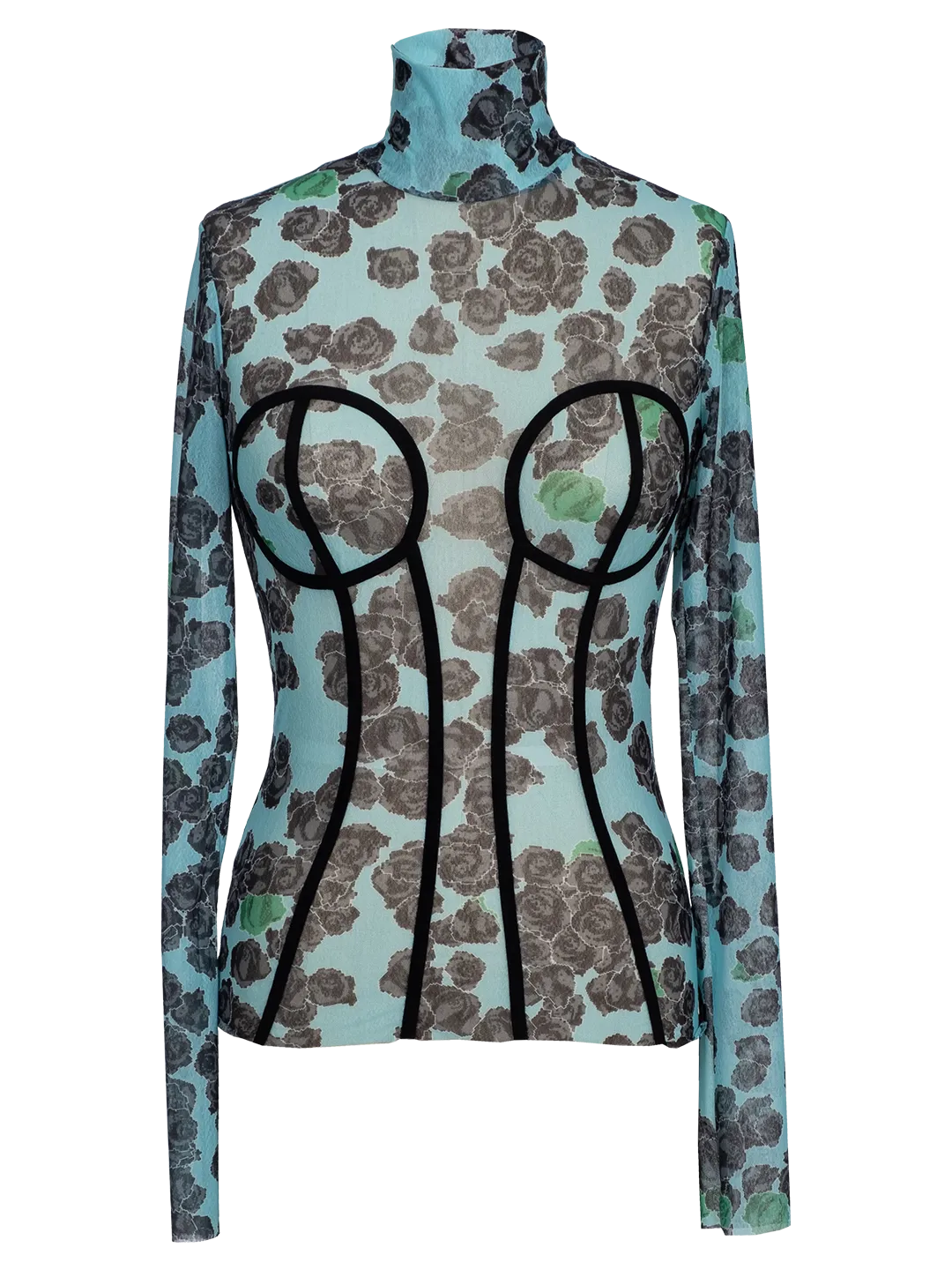 Pixel Roses Gauzy Top