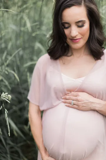 Pregnancy Pink Gown  #1027