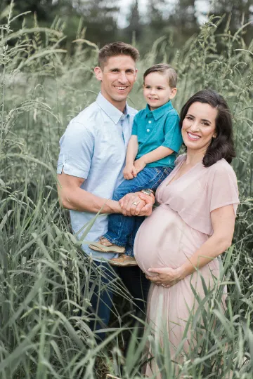 Pregnancy Pink Gown  #1027