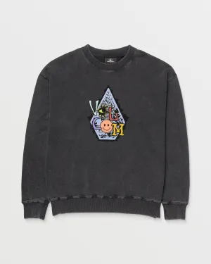 Psychosis Sweatshirt - WASHED BLACK - (KIDS)