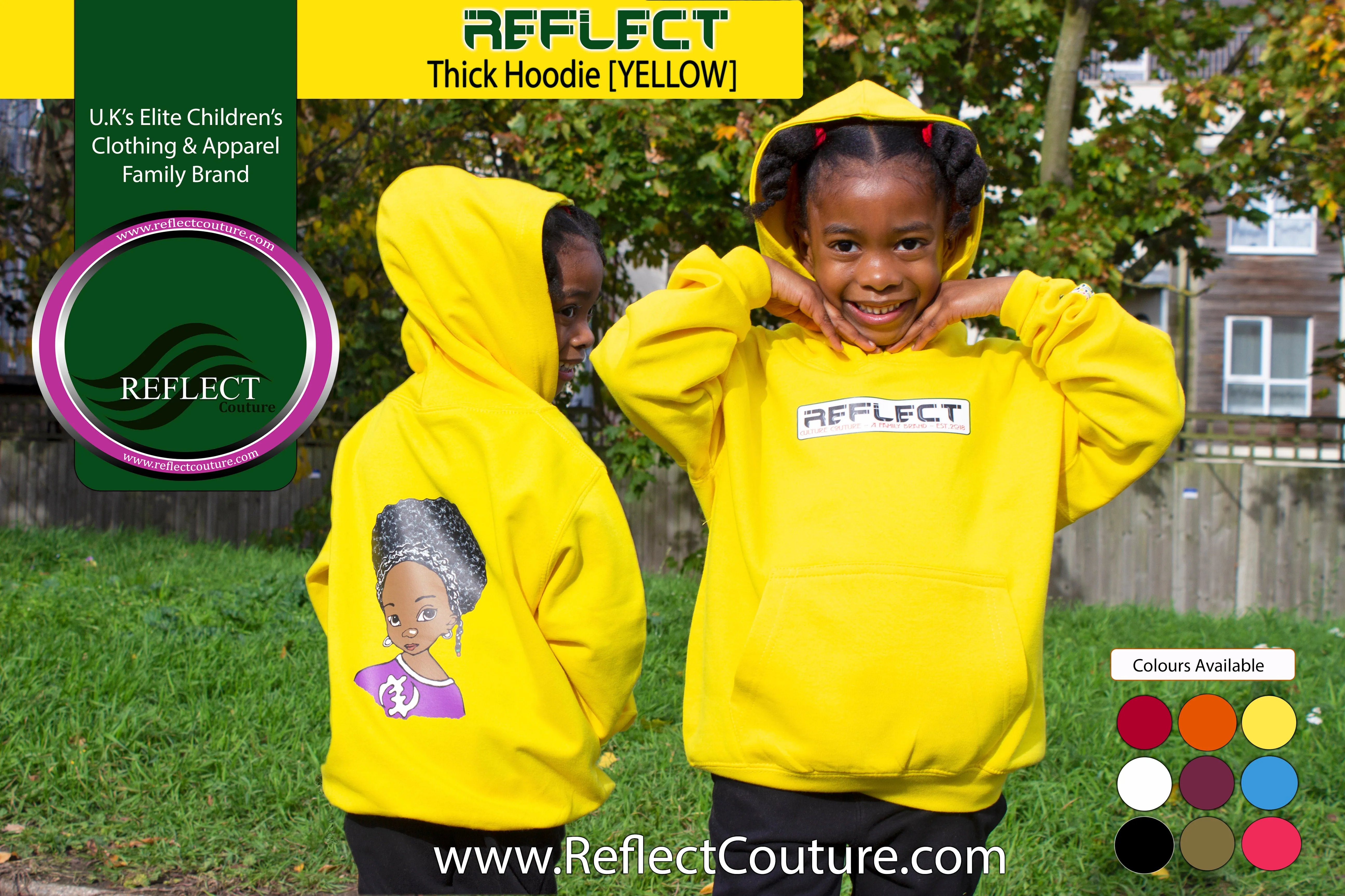 REFLECT Hoodie Girls [YELLOW]