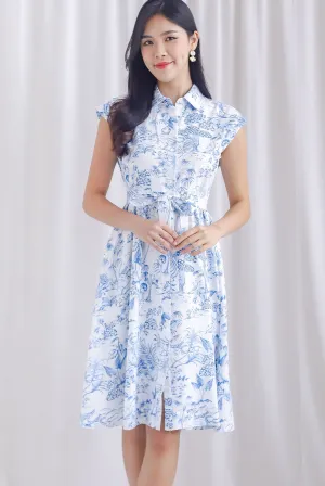 *Restocked* Eleanor Buttons Down Shirt Dress In Porcelain