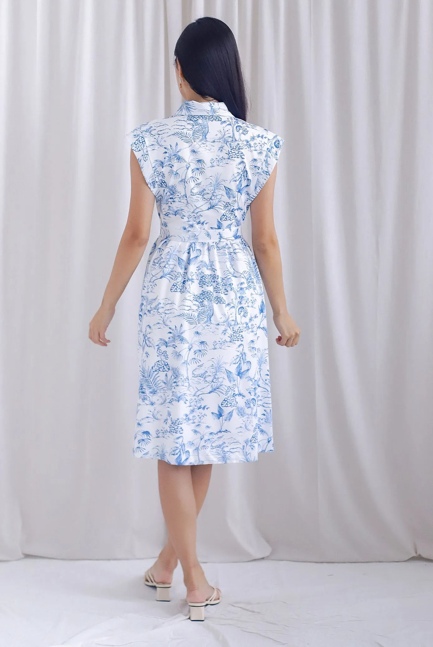 *Restocked* Eleanor Buttons Down Shirt Dress In Porcelain
