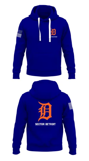 Sector Detroit Store 1  Core Men's Hooded Performance Sweatshirt - 63412440634