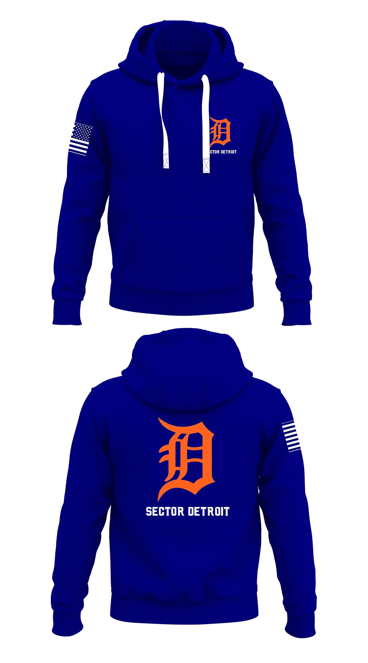 Sector Detroit Store 1  Core Men's Hooded Performance Sweatshirt - 63412440634