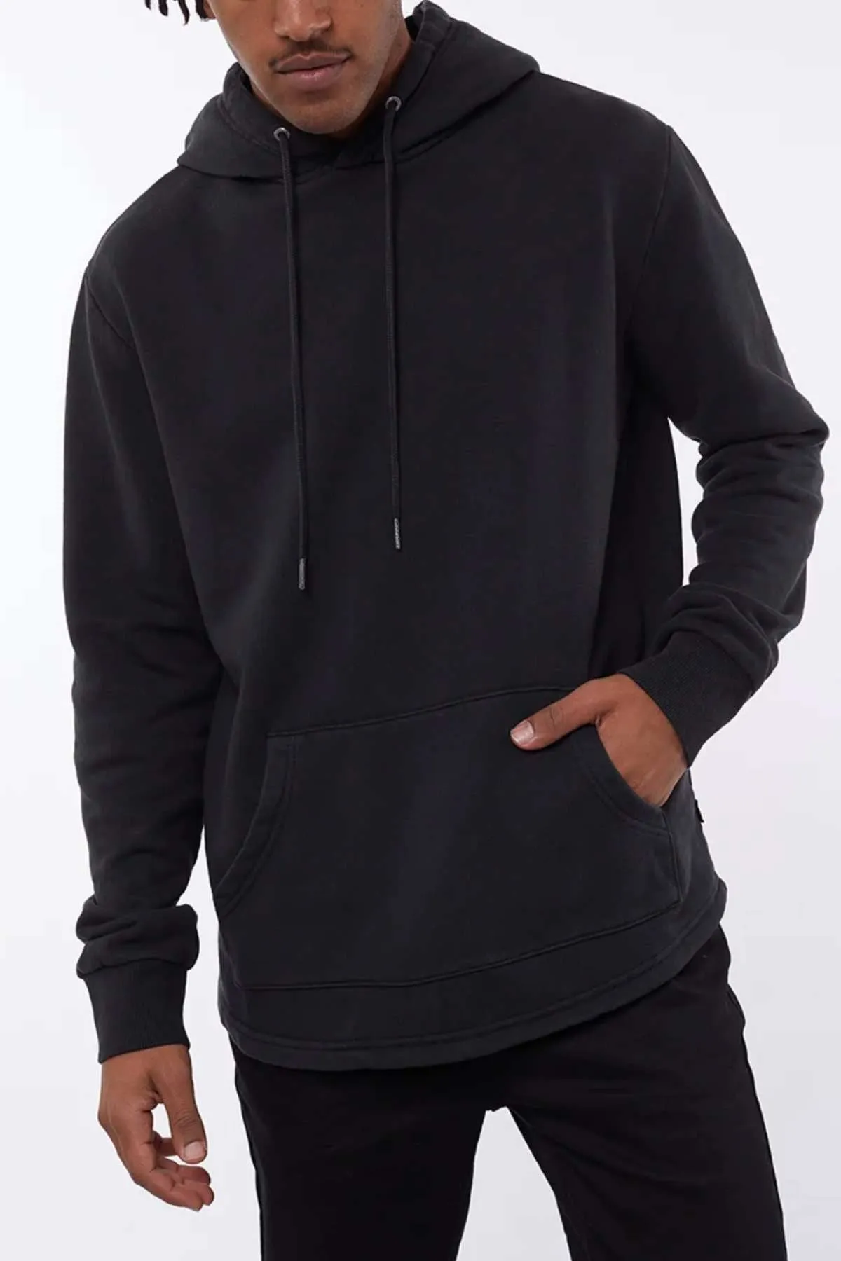 Silent Theory Curved Hem Hoody