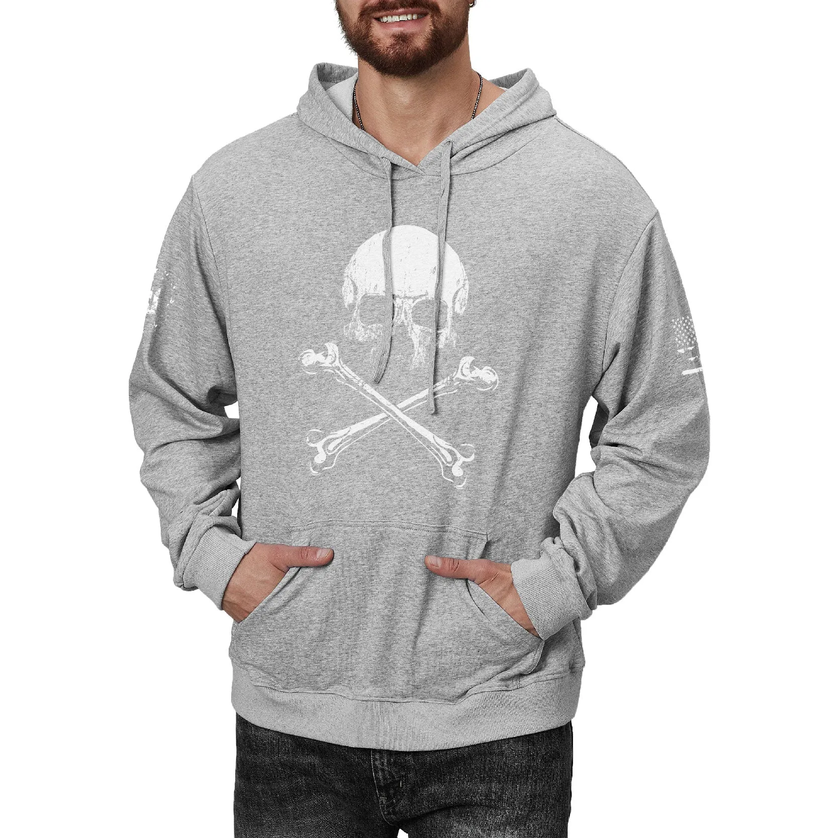 SKULL POCKET HOODIE