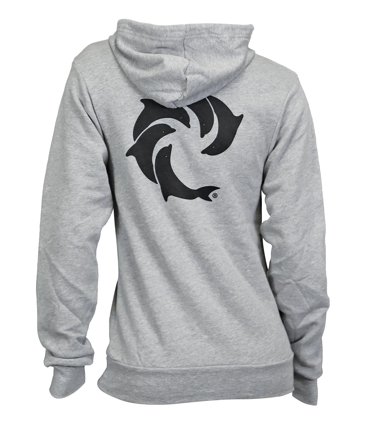 Solid Ladies P/O Hooded Sweatshirt