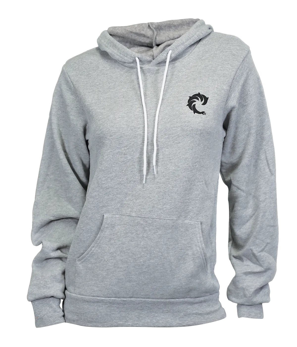 Solid Ladies P/O Hooded Sweatshirt