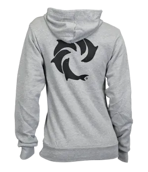 Solid Ladies P/O Hooded Sweatshirt