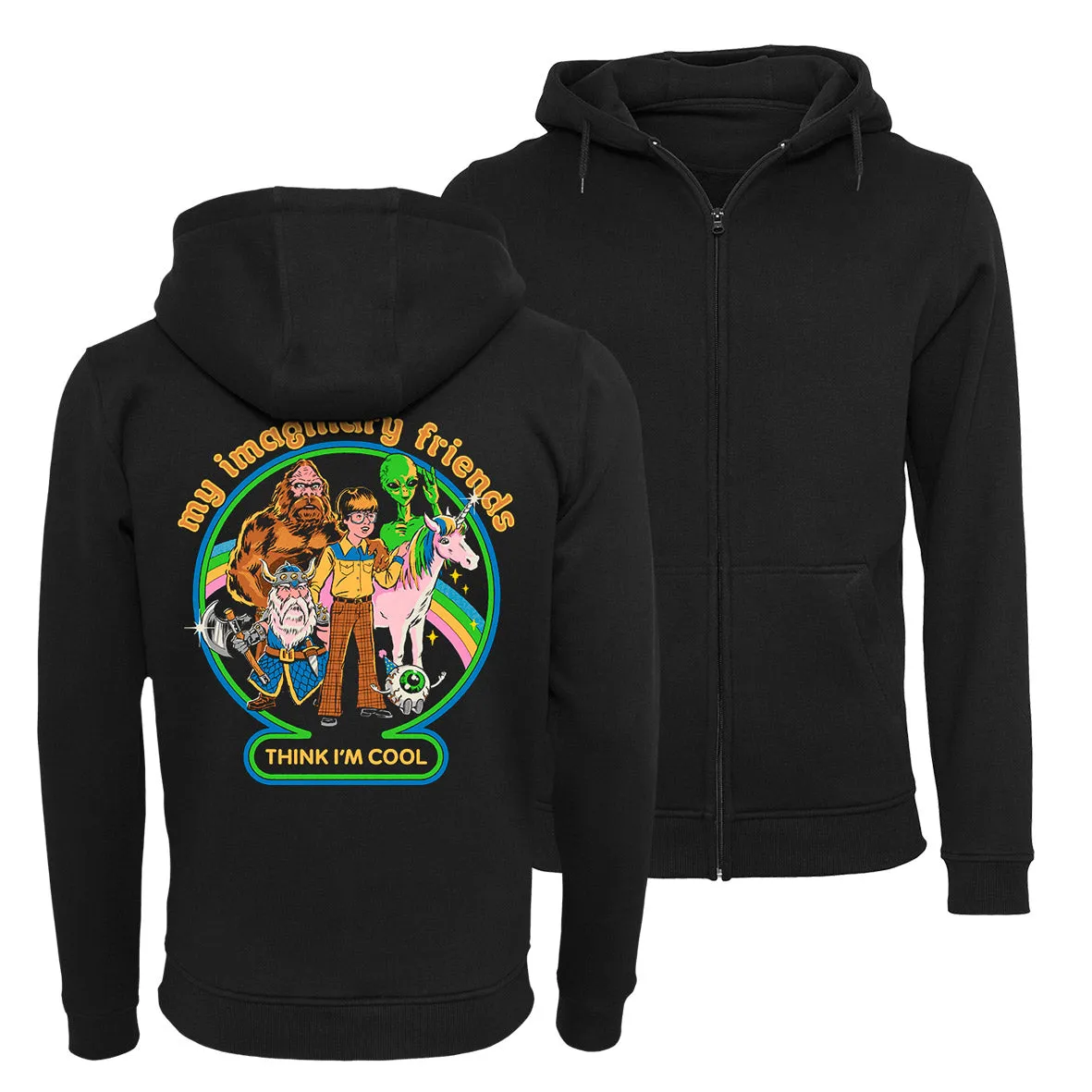 Steven Rhodes - My imaginary Friends - Zip-Hoodie