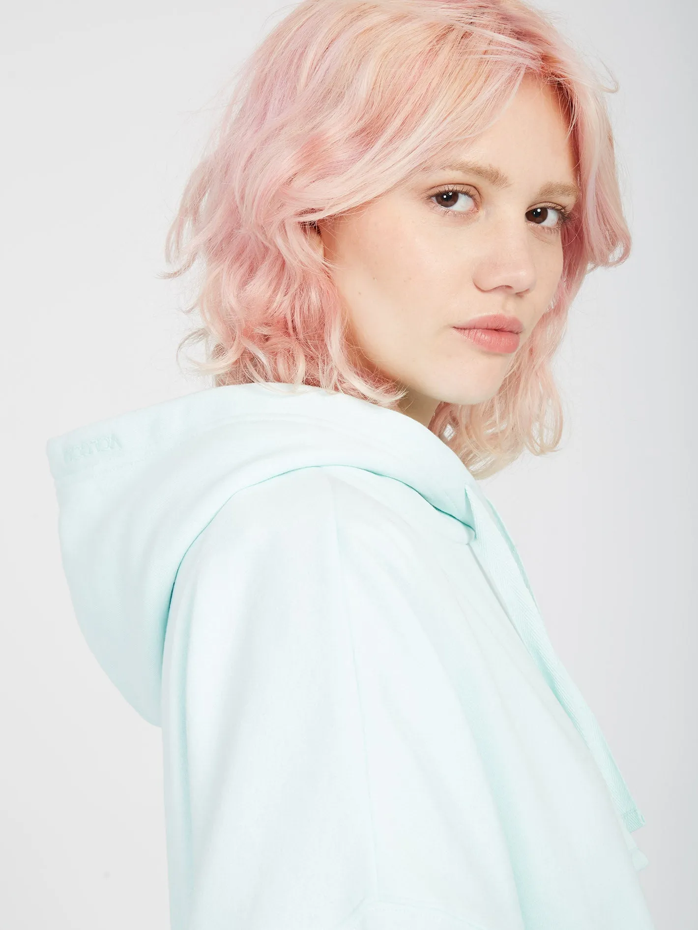 Stone Heart Ii Hoodie - PALE AQUA