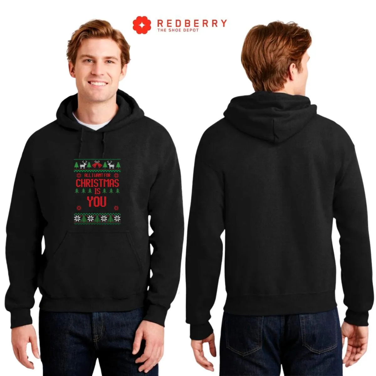 Sudadera Deportiva Hombre Navideña Hoodie 012