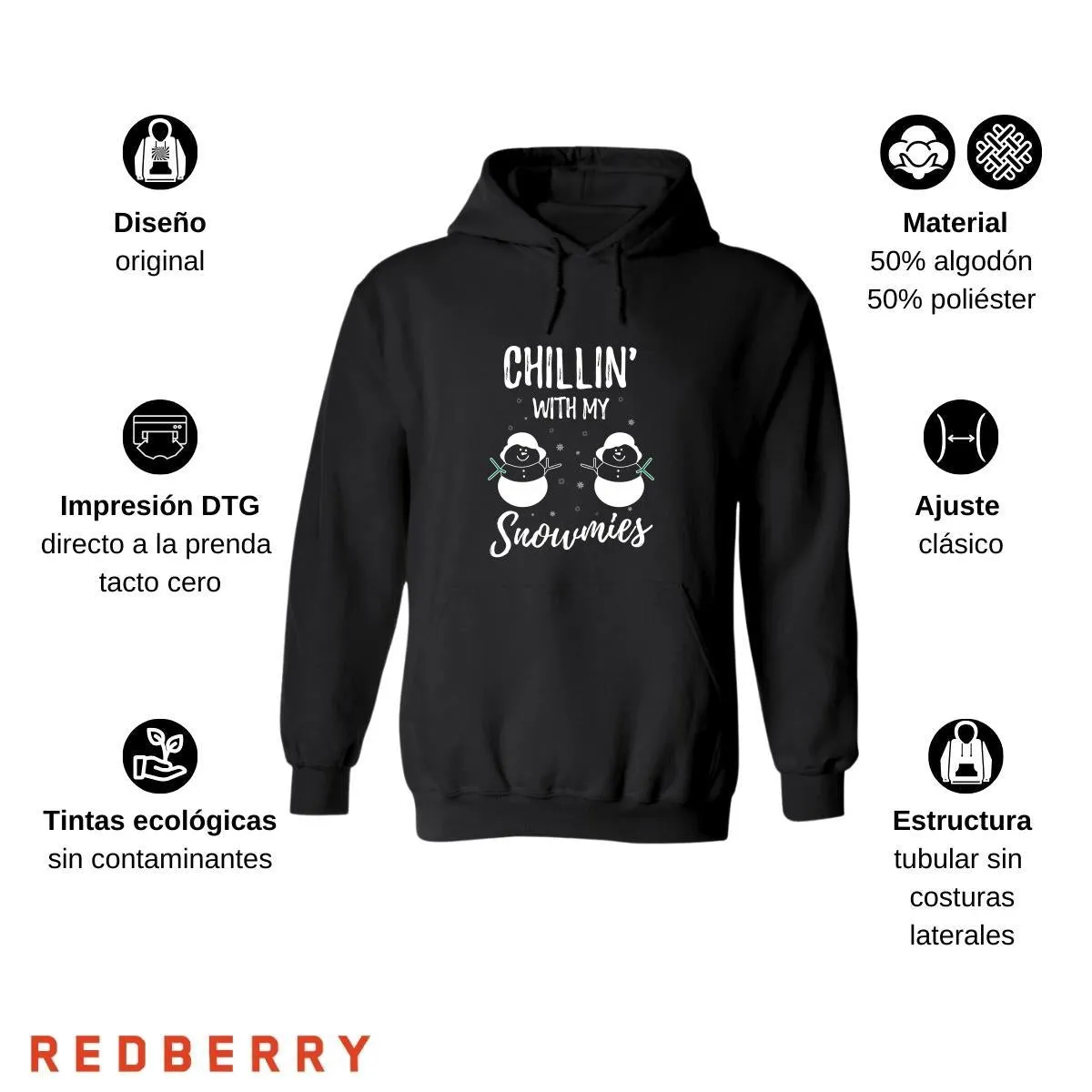 Sudadera Deportiva Mujer Navideña Hoodie 020