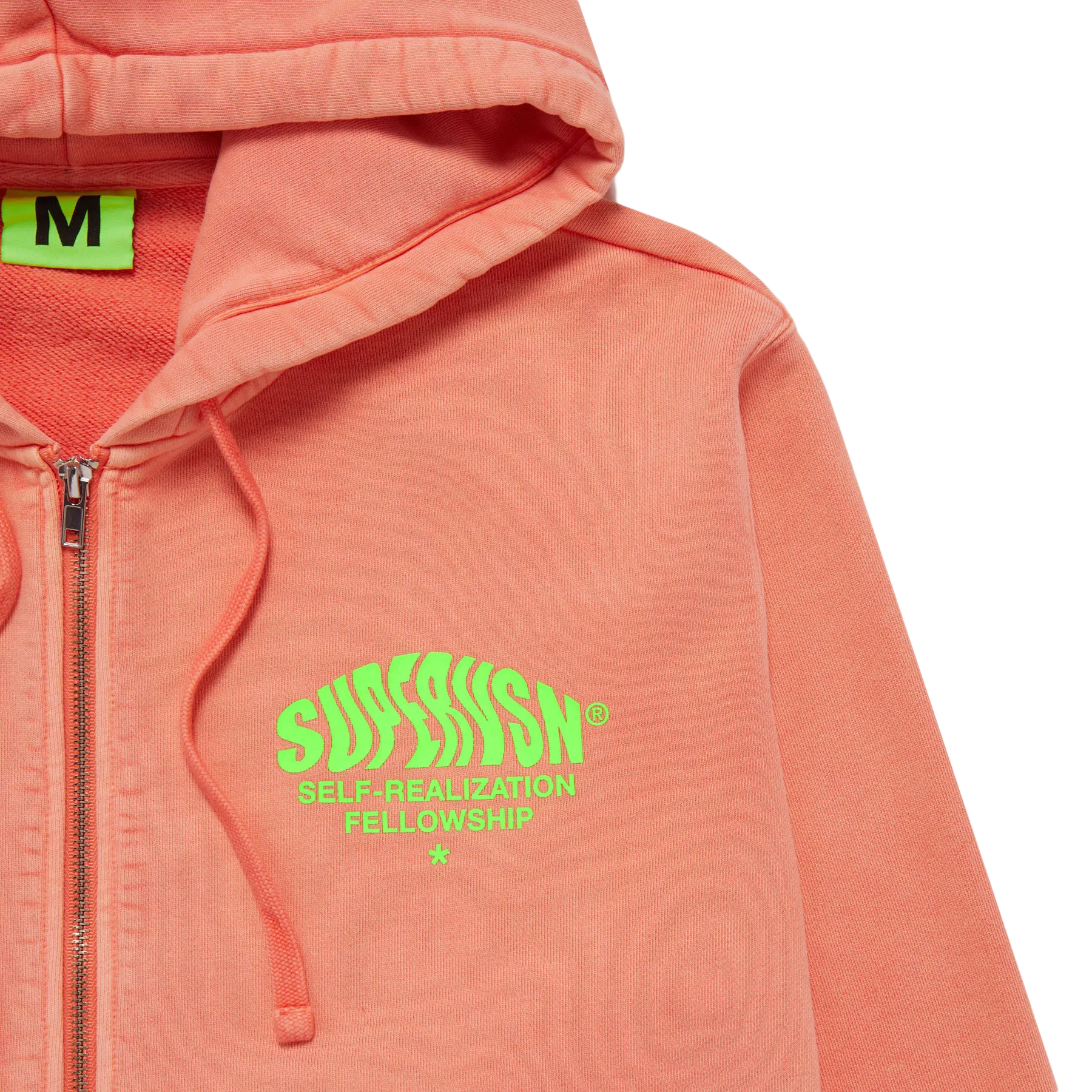 SUPERVSN Studio Flare Zip-Up Hoodie 'Salmon'