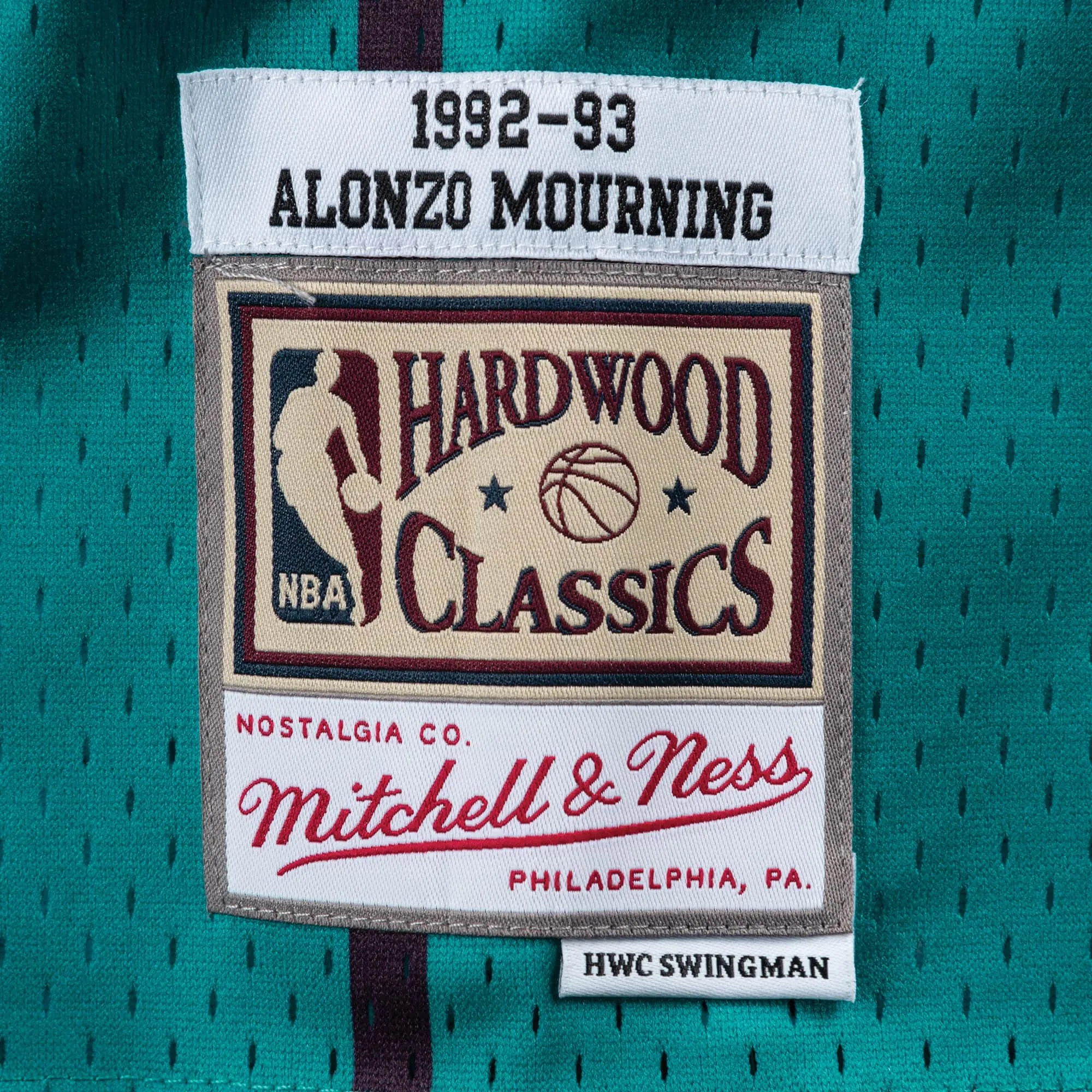 Swingman Alonzo Mourning Charlotte Hornets NBA 1992-93 Jersey
