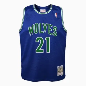 Swingman Kevin Garnett Minnesota Timberwolves NBA 1995-96 Jersey Youth