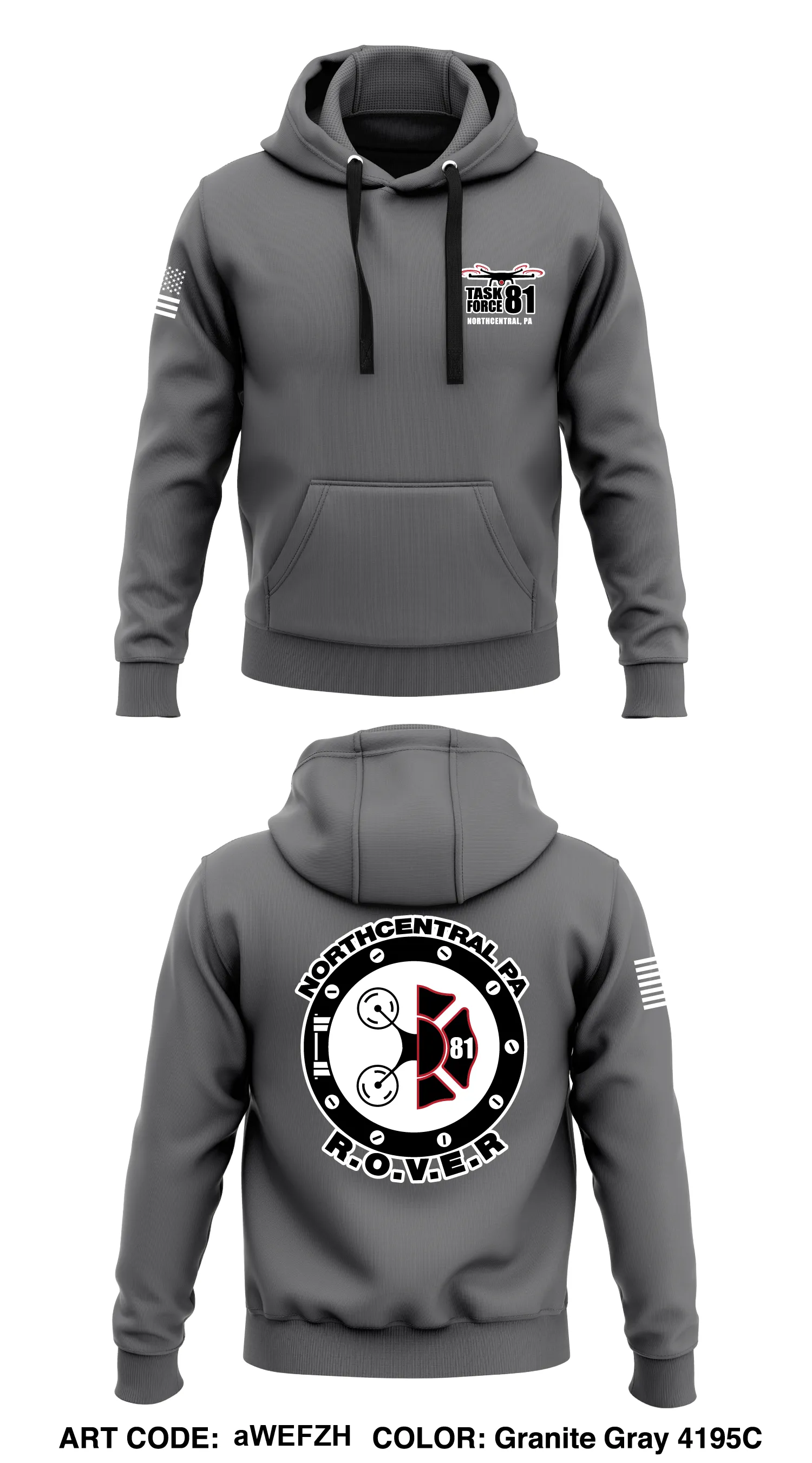 Task force 81  Core Men's Hooded Performance Sweatshirt - aWEFZH