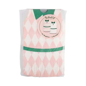 Tennis Dress Fringed Napkin Set