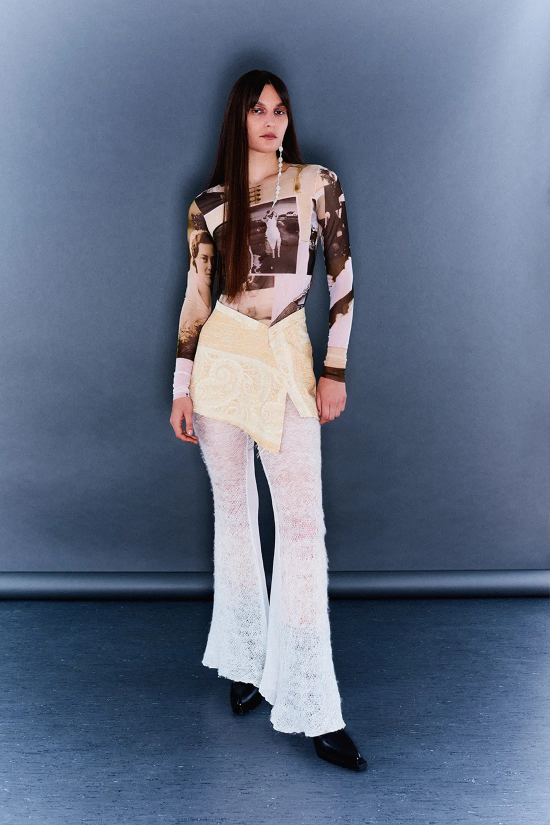 Texel Printed Mesh Top