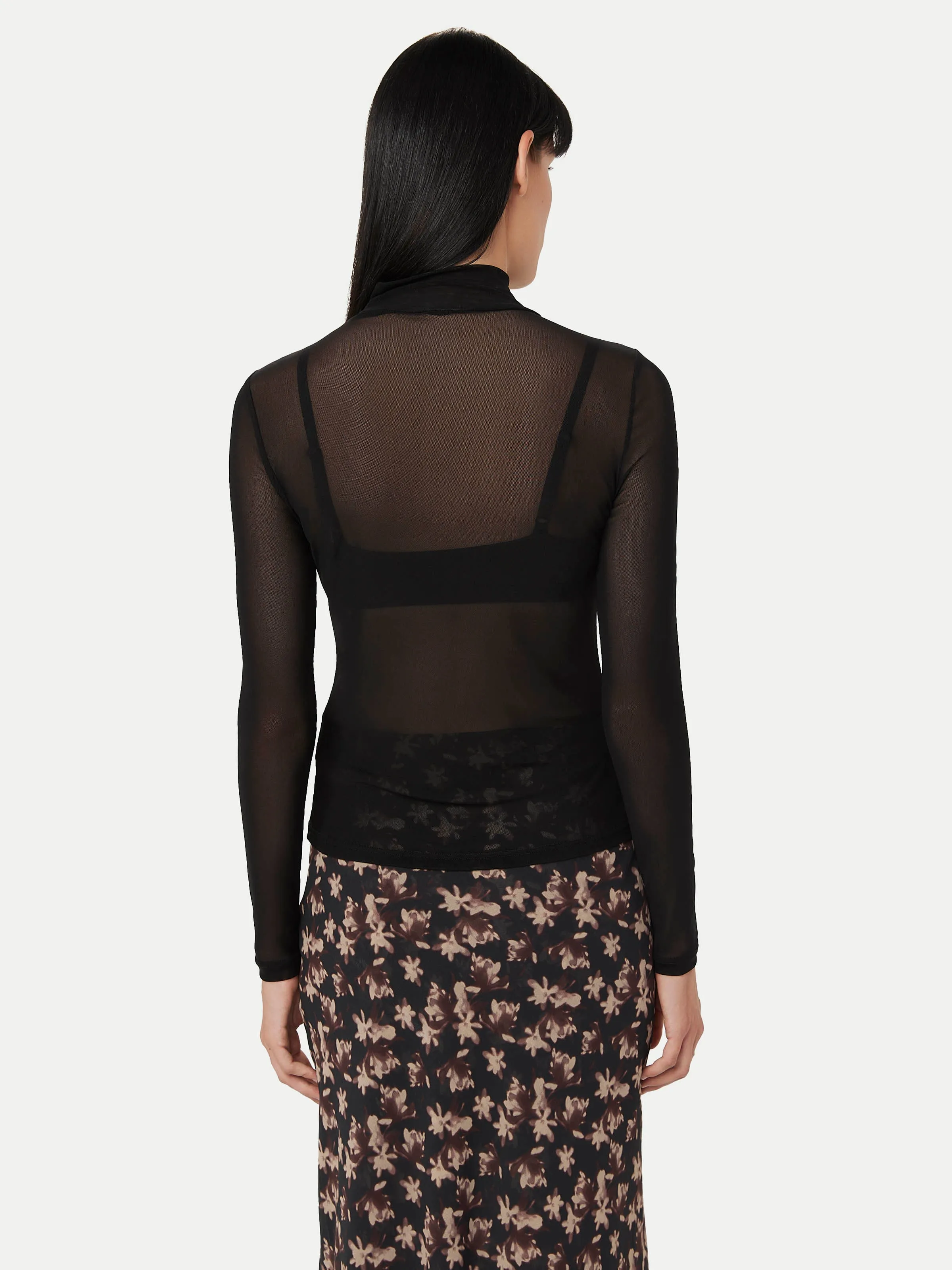 The Long Sleeve Mock Neck in Black