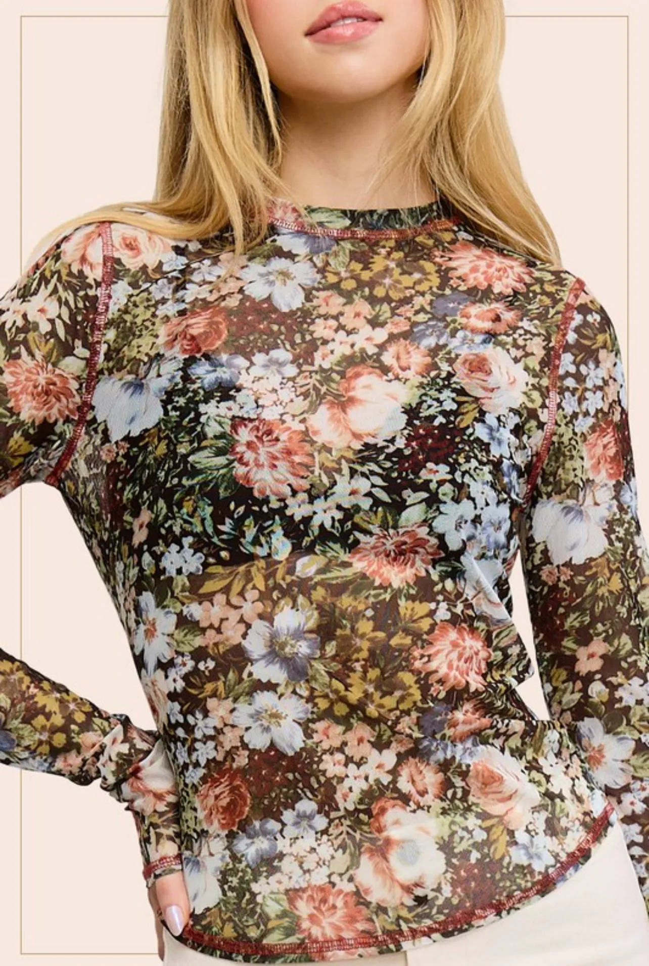 The Magnolia Mesh Top