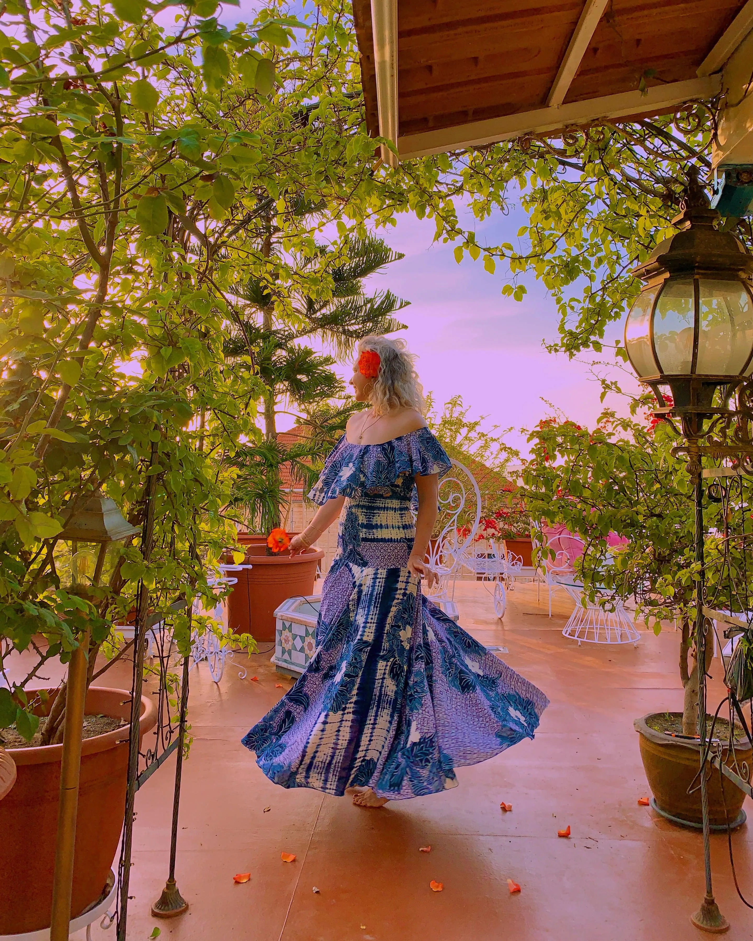 Tie Dye Brunei Butterfly Dress