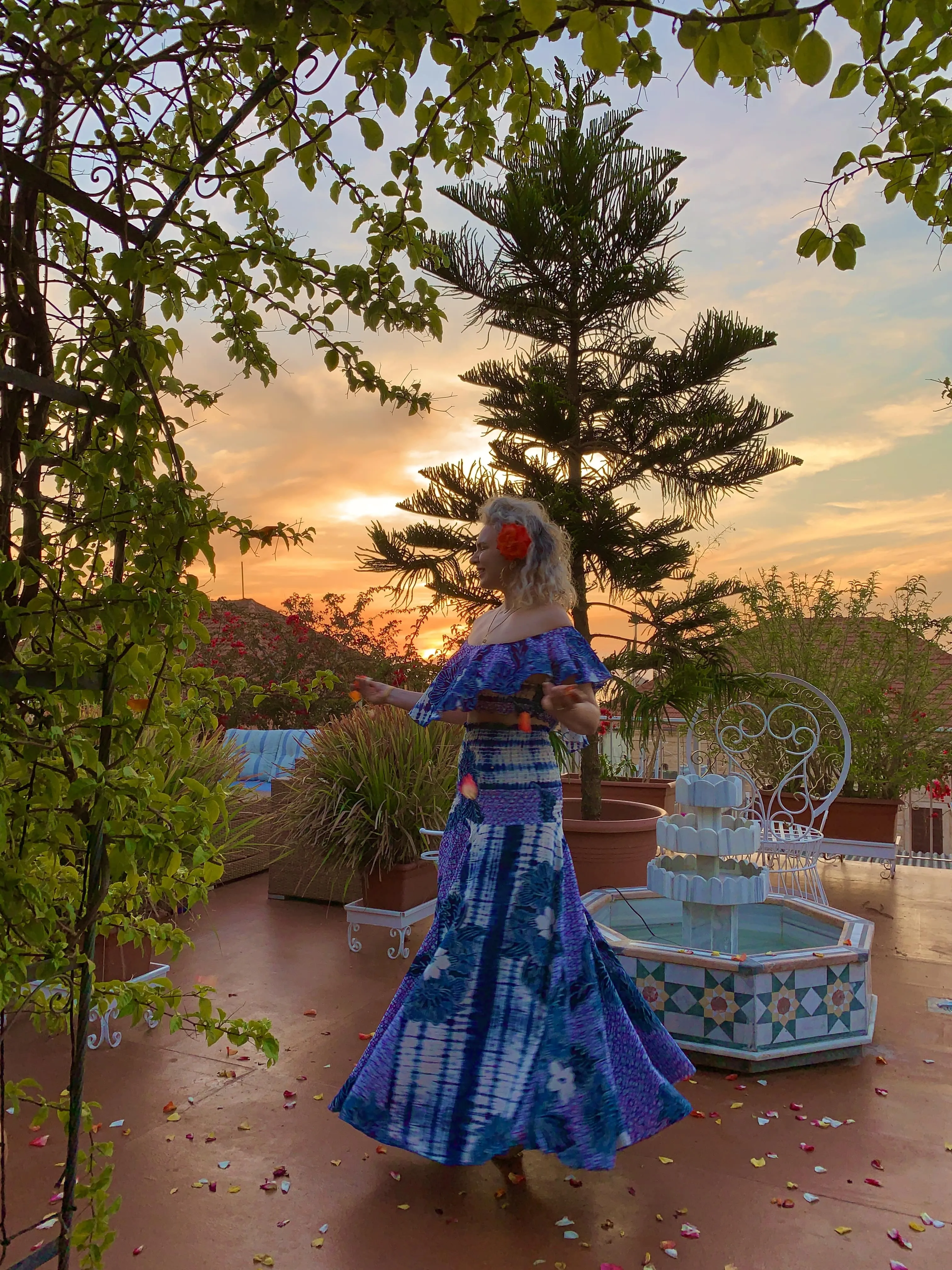 Tie Dye Brunei Butterfly Dress