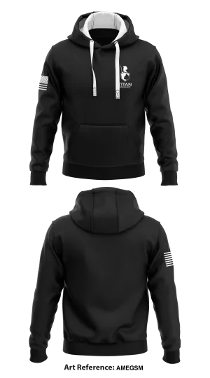 Titan Insurance1  Core Men's Hooded Performance Sweatshirt - AMEgsM