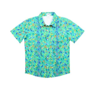 Toucans Guayabera || Blue Quail