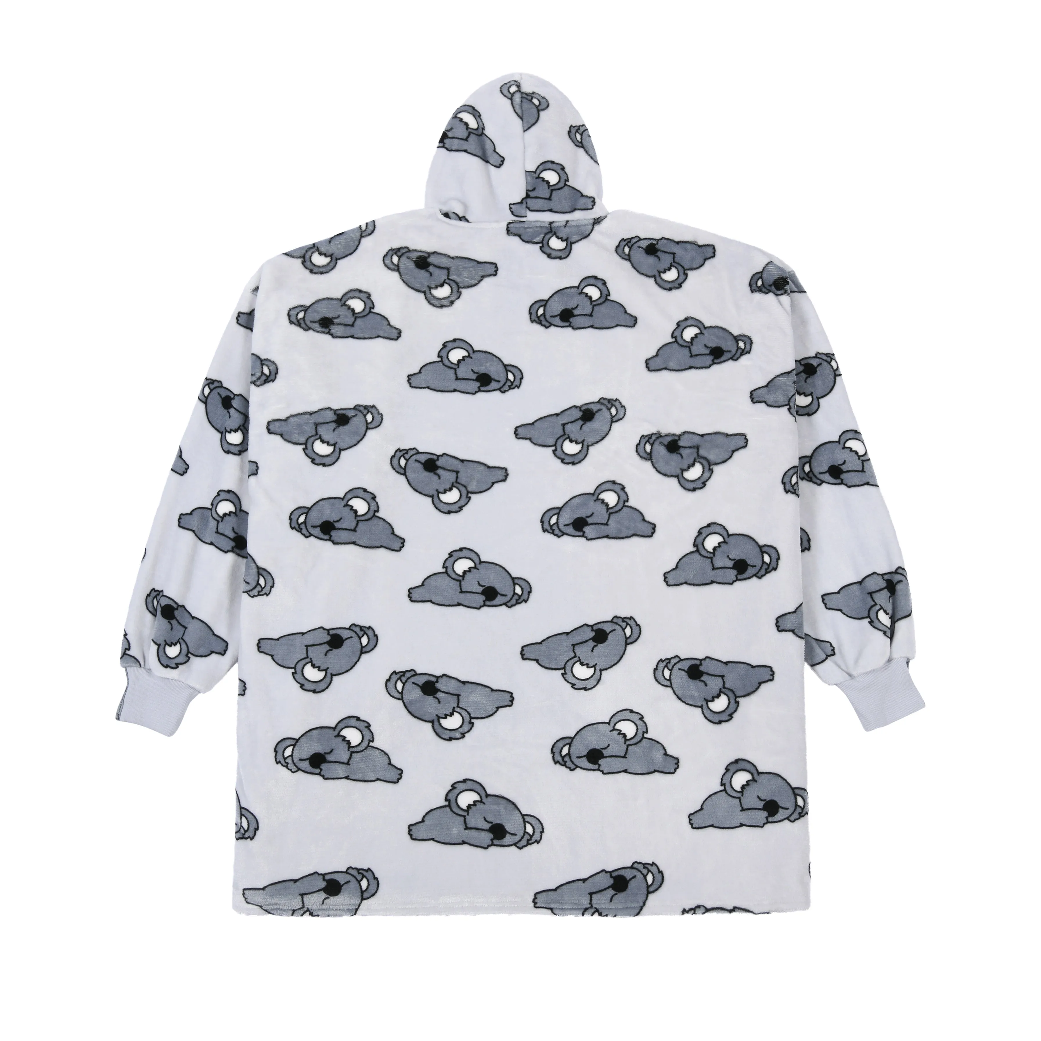 UGGOWEAR Giant Hoodie Bearly Awake Adult Light Grey