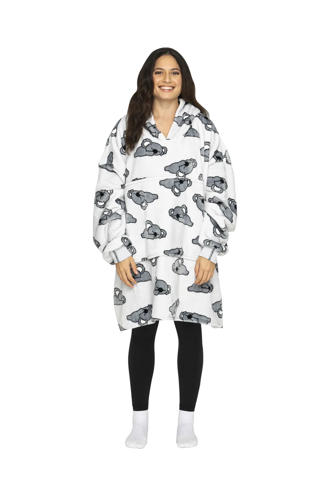 UGGOWEAR Giant Hoodie Bearly Awake Adult Light Grey