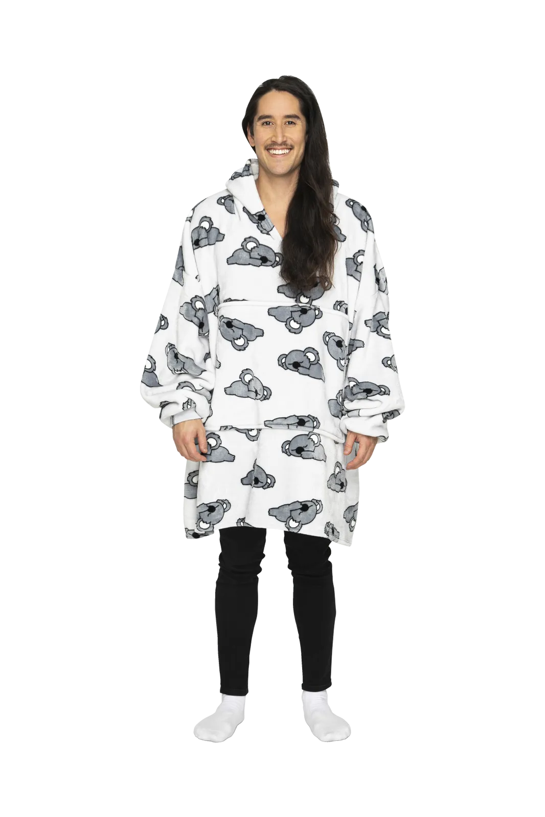 UGGOWEAR Giant Hoodie Bearly Awake Adult Light Grey