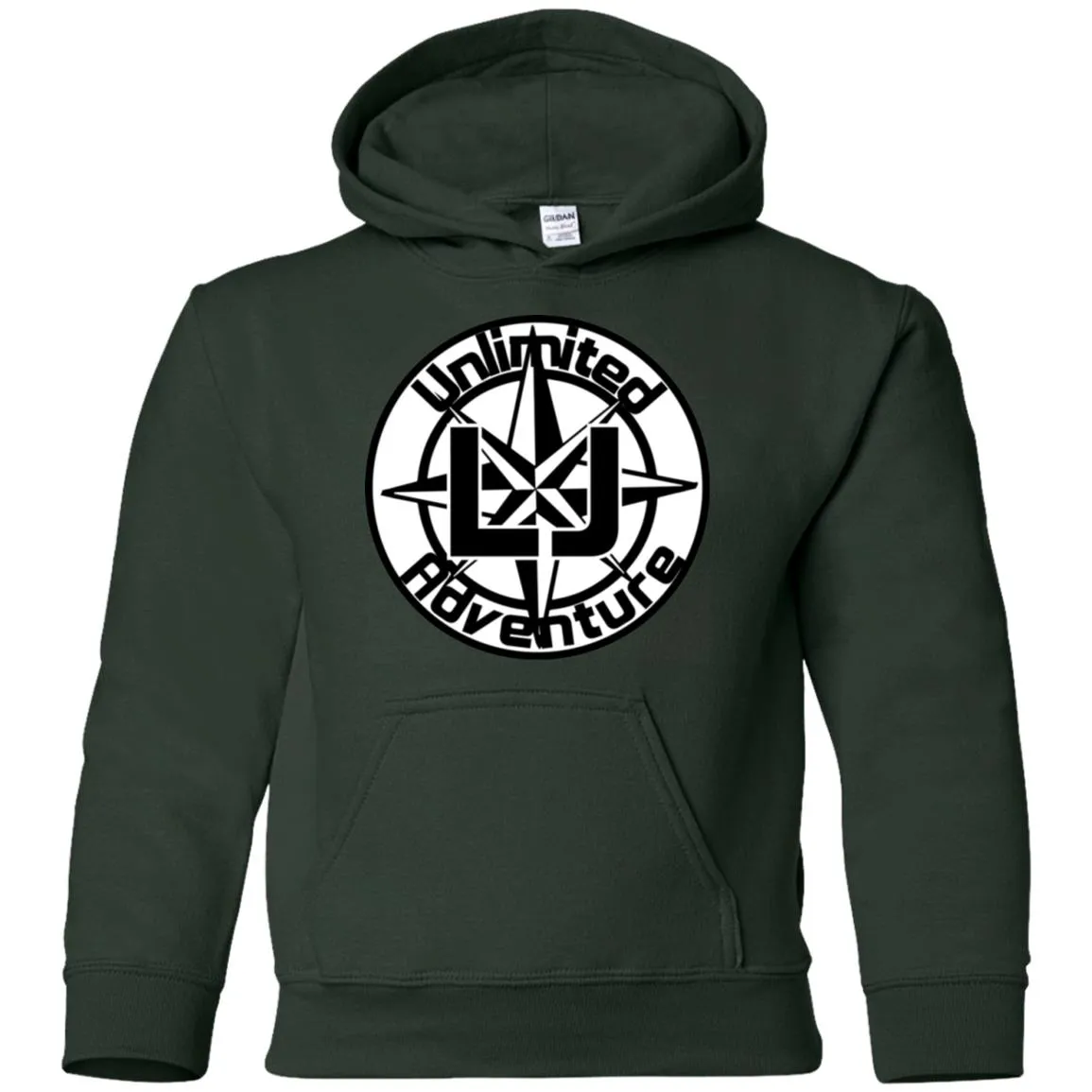 ULJA B&W G185B Gildan Youth Pullover Hoodie