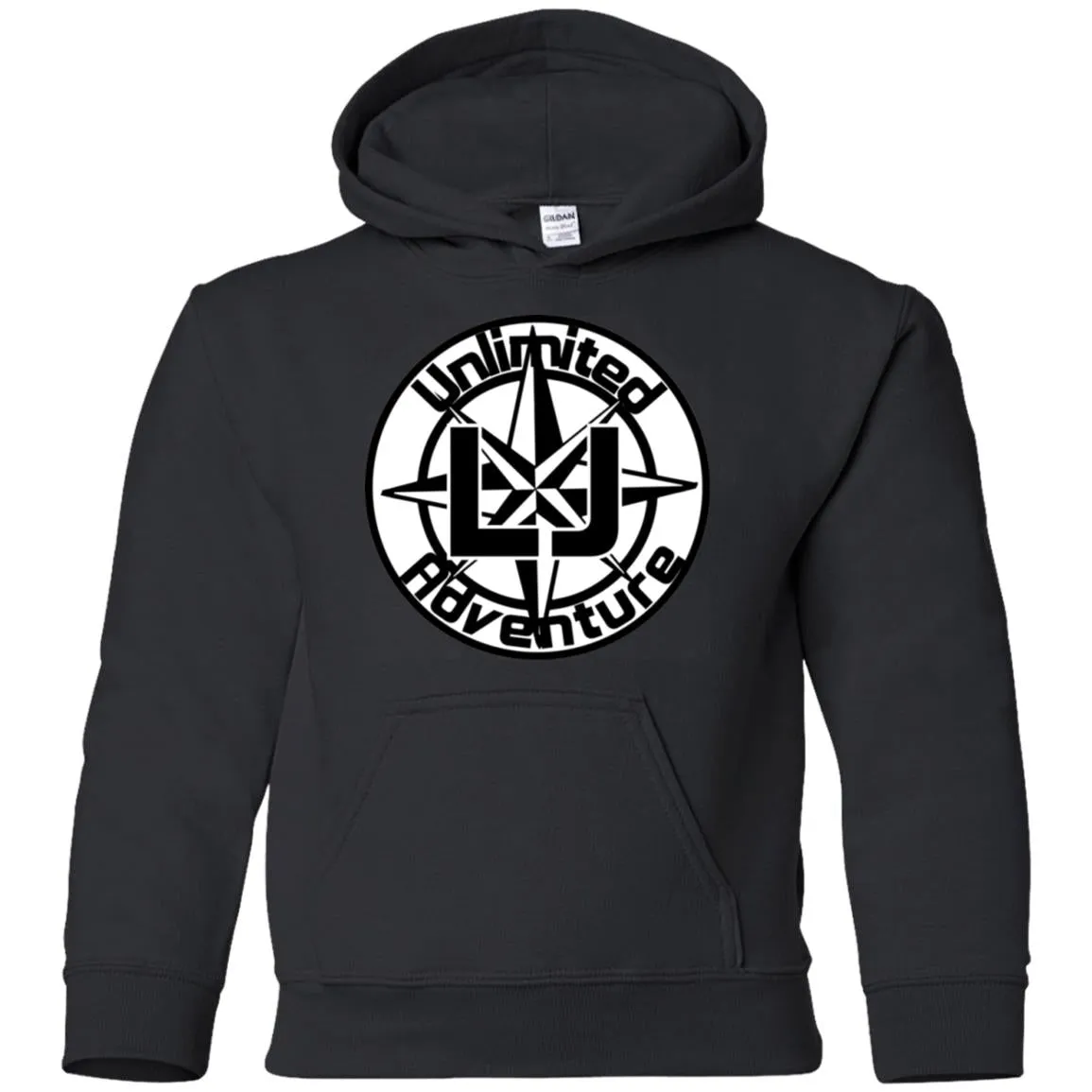 ULJA B&W G185B Gildan Youth Pullover Hoodie