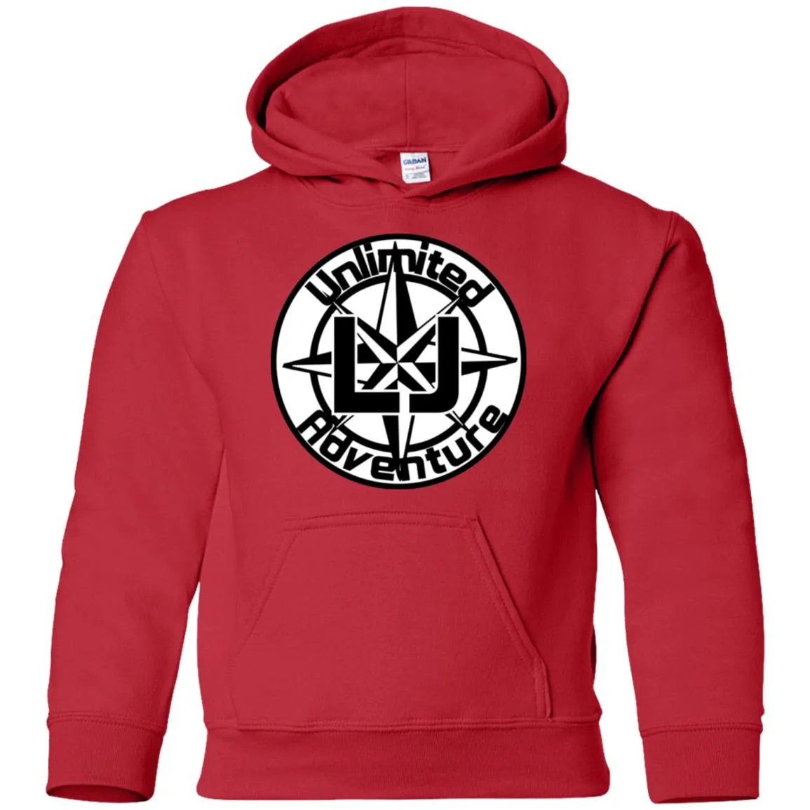 ULJA B&W G185B Gildan Youth Pullover Hoodie