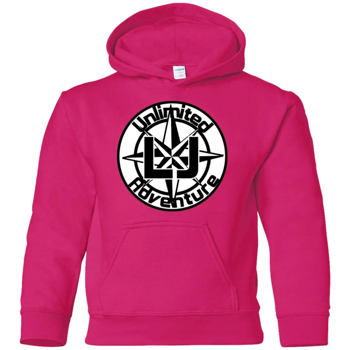 ULJA B&W G185B Gildan Youth Pullover Hoodie