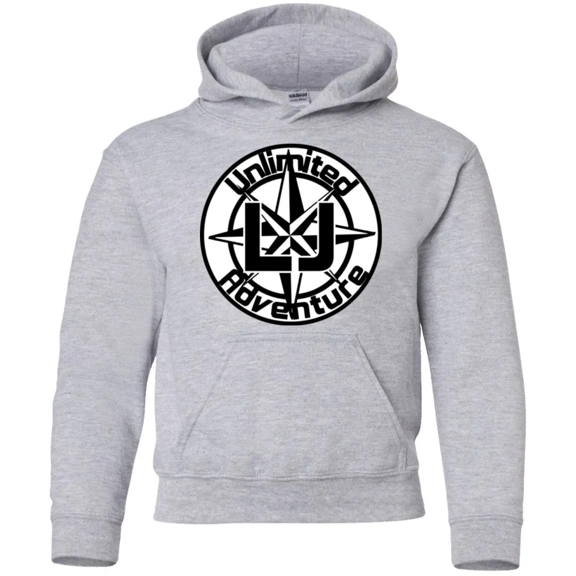 ULJA B&W G185B Gildan Youth Pullover Hoodie