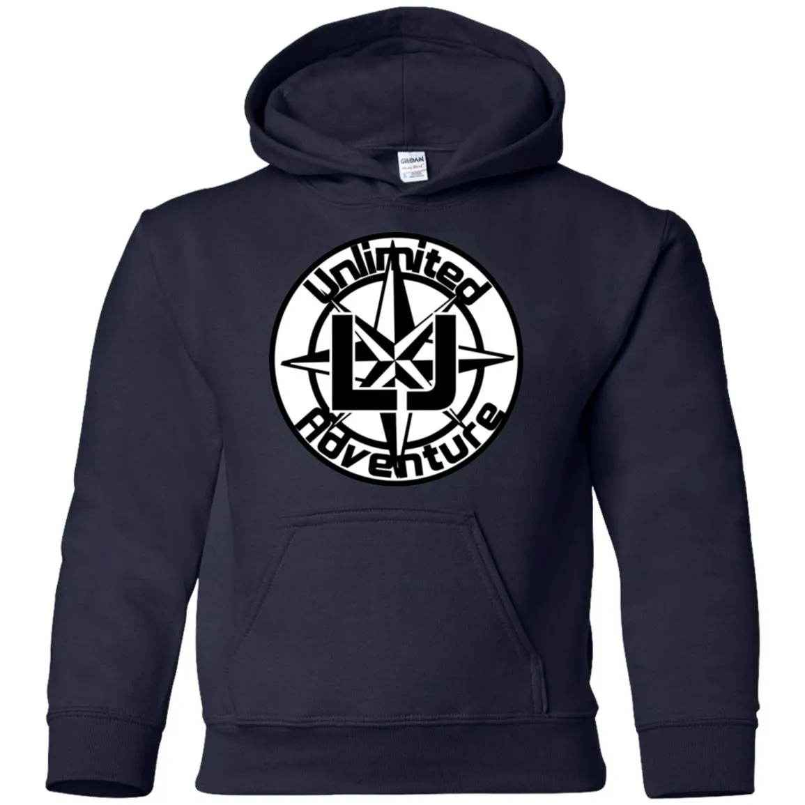 ULJA B&W G185B Gildan Youth Pullover Hoodie