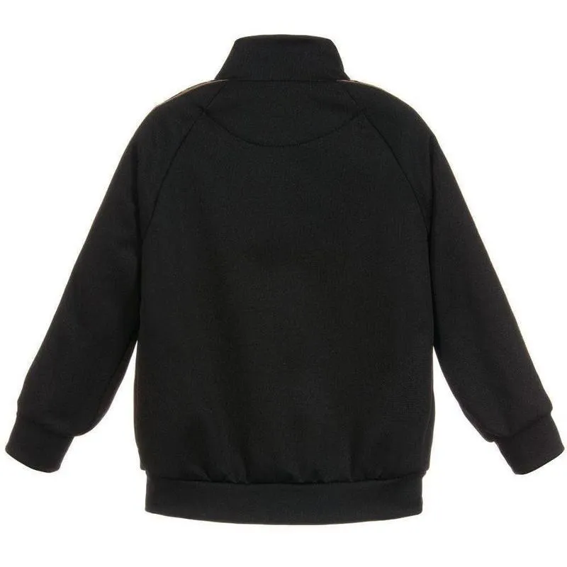 Unisex Black Zip-up Jacket