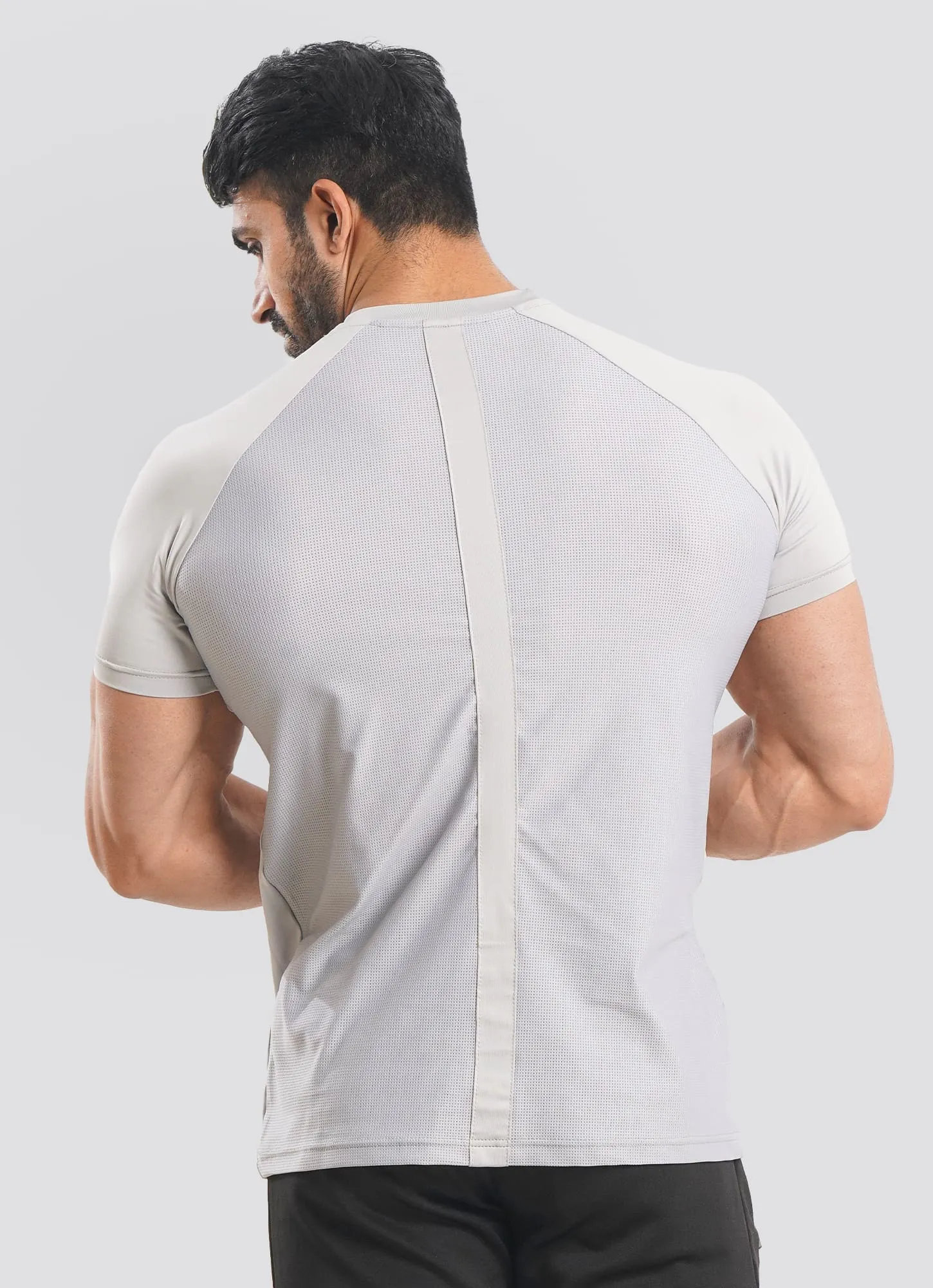 Utility Mesh Back Tshirt - Gray