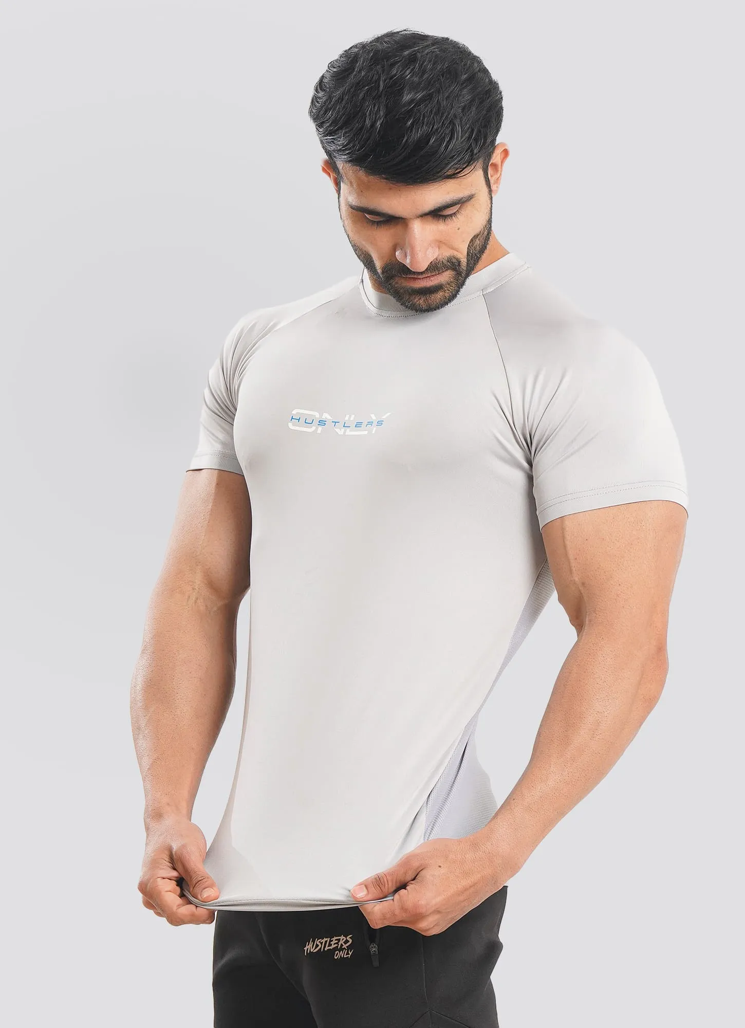 Utility Mesh Back Tshirt - Gray