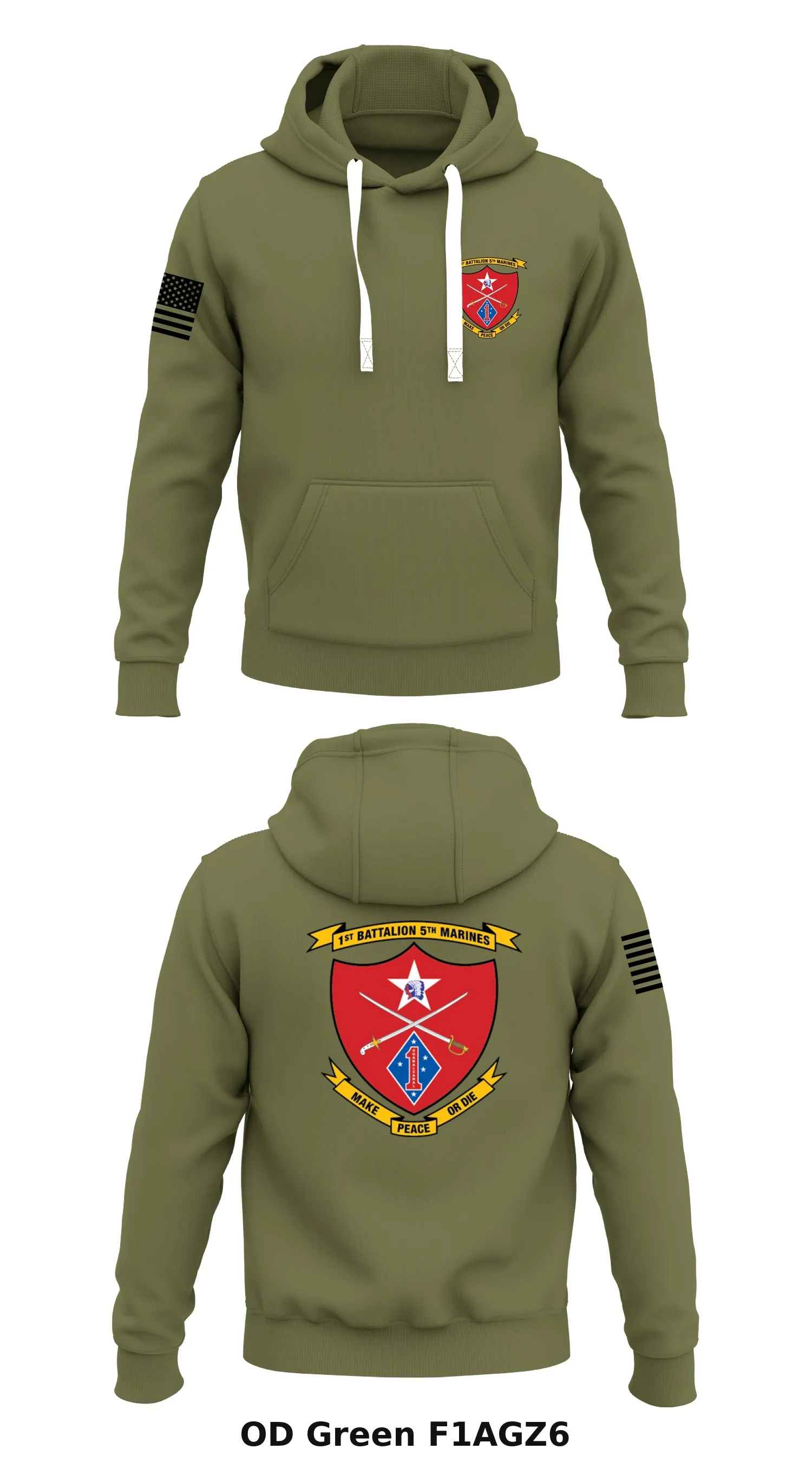 V1/5 Cherokee Company 3rd Platoon Store 1  Core Men's Hooded Performance Sweatshirt - F1AGZ6