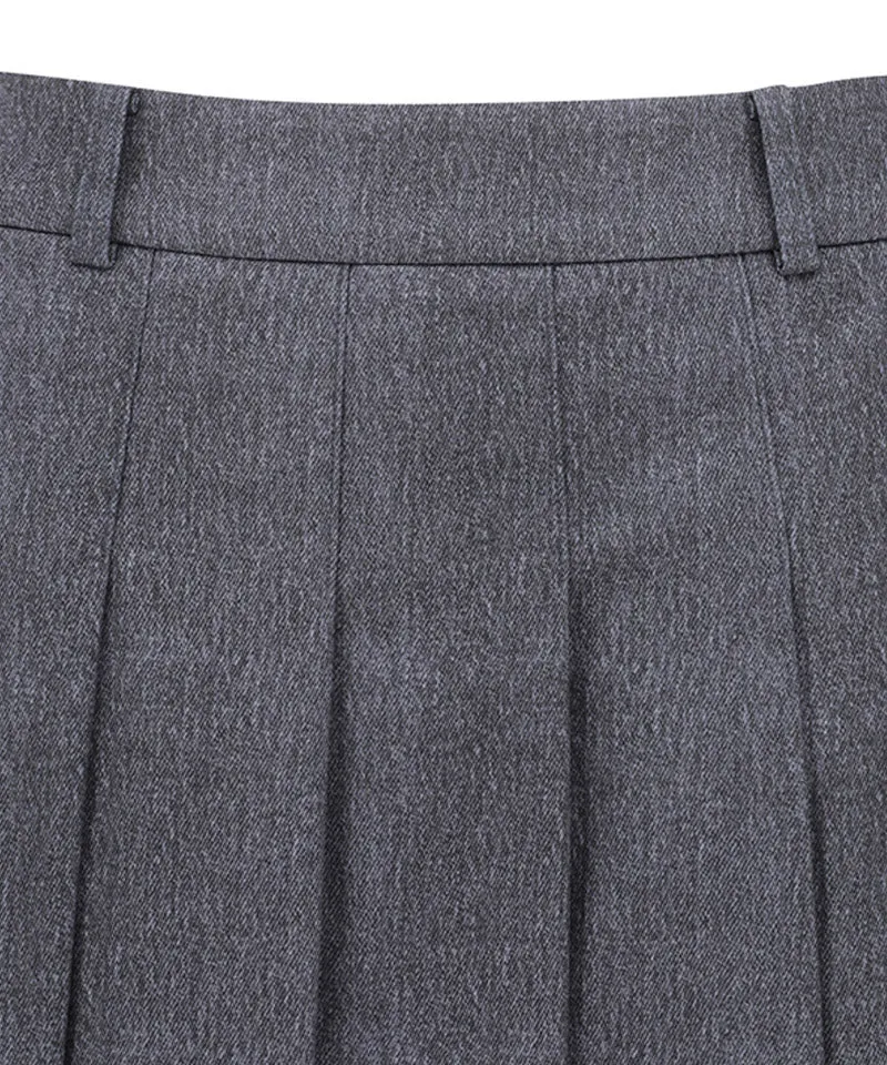 Vice Golf Atelier Women's Bonding Pleats Skirt - Mellange Gray