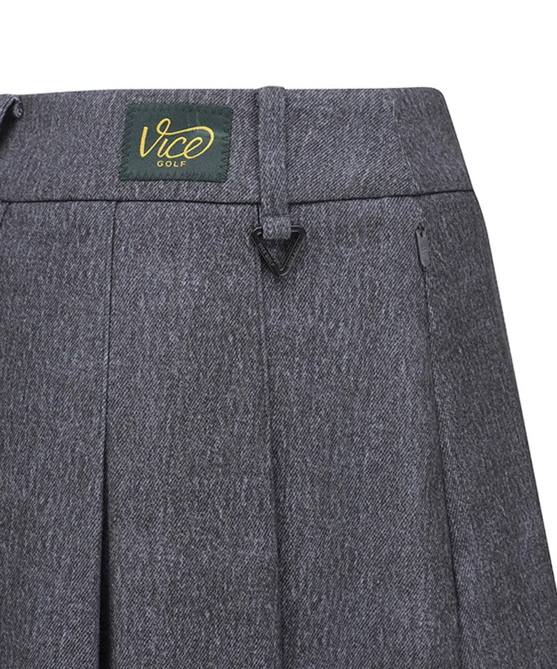 Vice Golf Atelier Women's Bonding Pleats Skirt - Mellange Gray