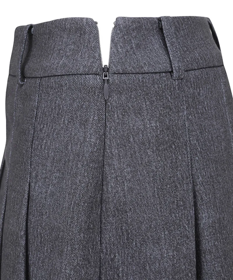 Vice Golf Atelier Women's Bonding Pleats Skirt - Mellange Gray