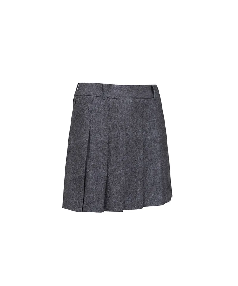 Vice Golf Atelier Women's Bonding Pleats Skirt - Mellange Gray