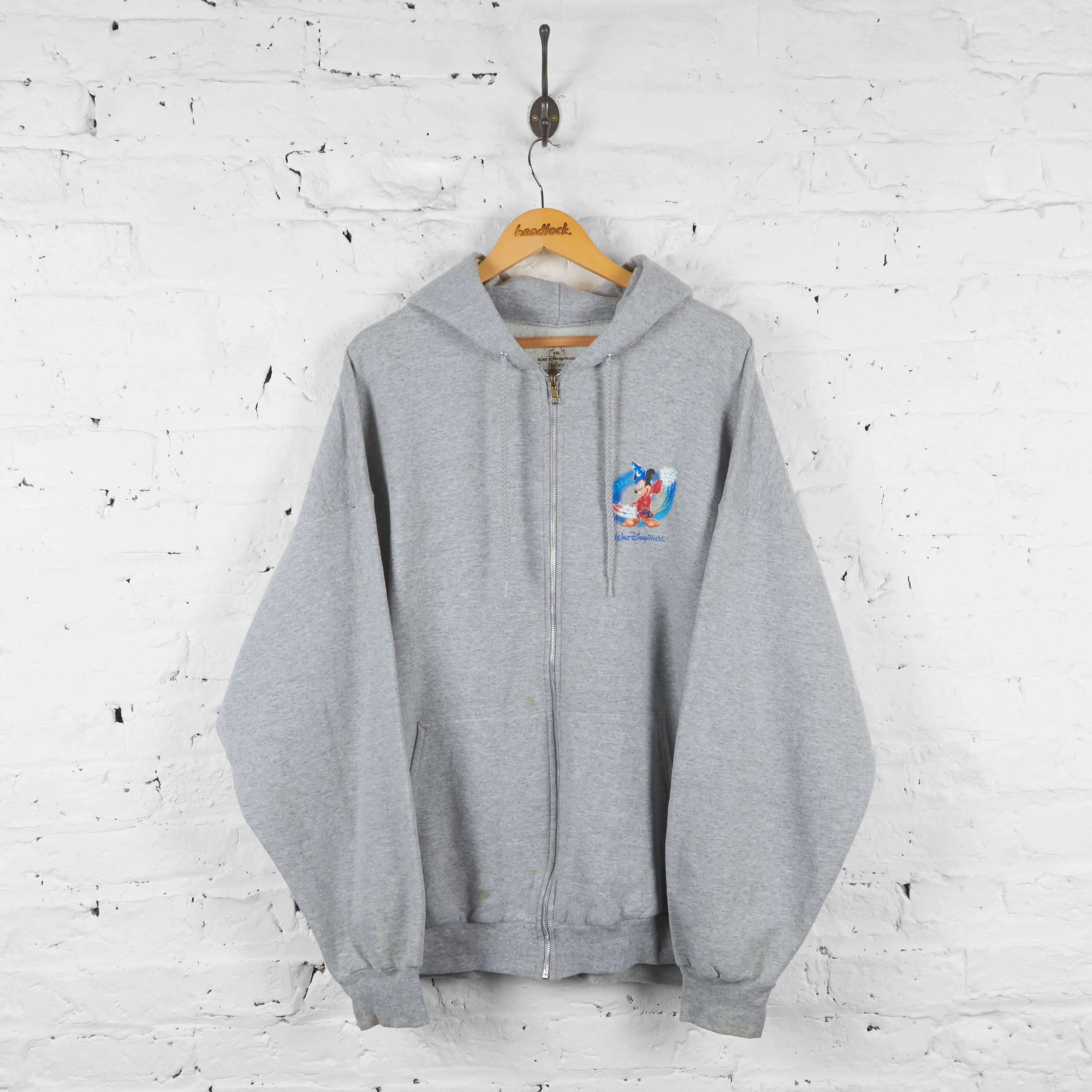 Walt Disneyworld Full Zip Hoodie - Grey - XXL