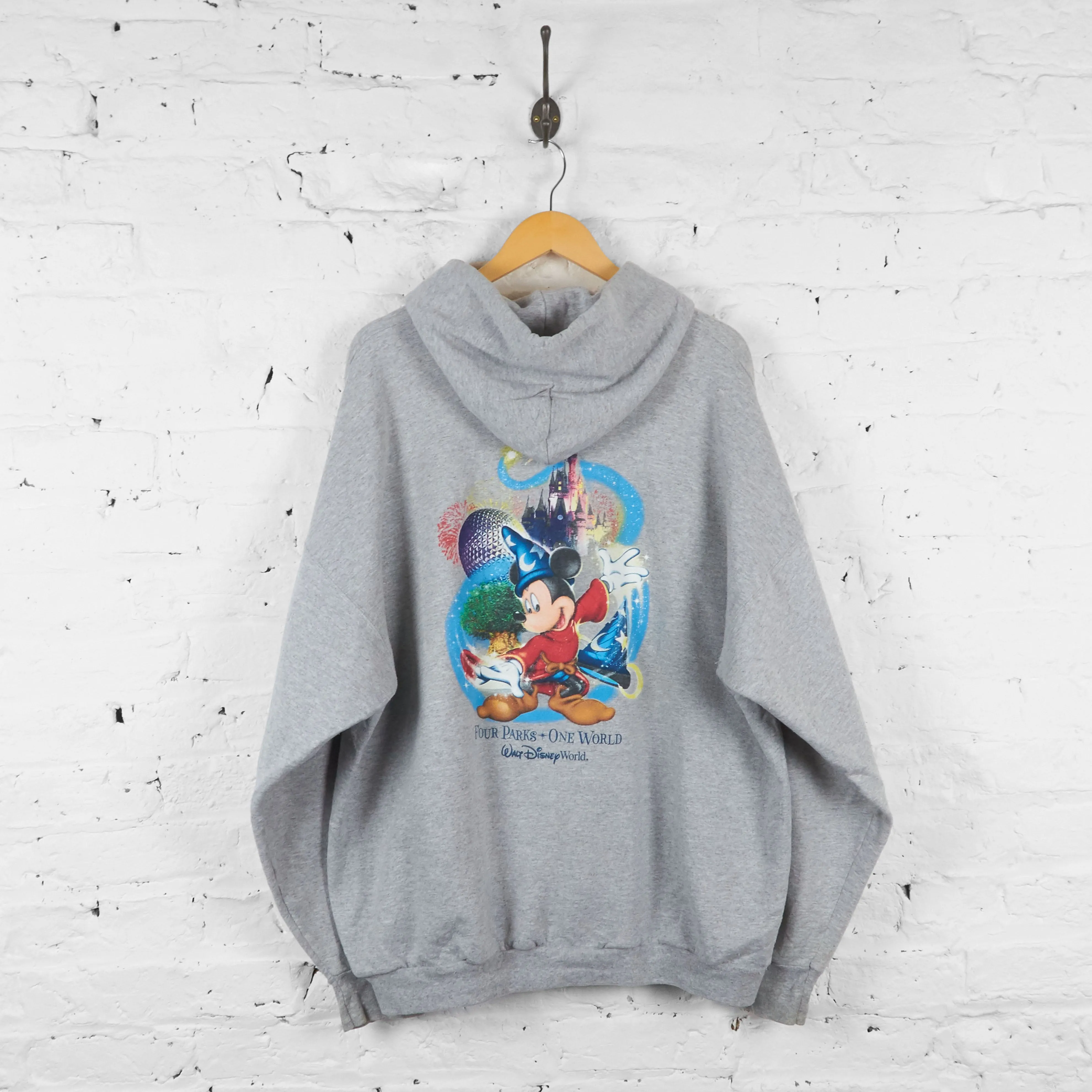 Walt Disneyworld Full Zip Hoodie - Grey - XXL